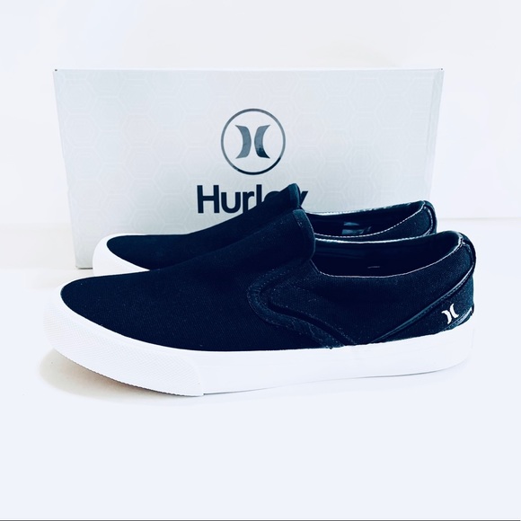 Hurley Arlo Slip On Black/White - Picture 1 of 4